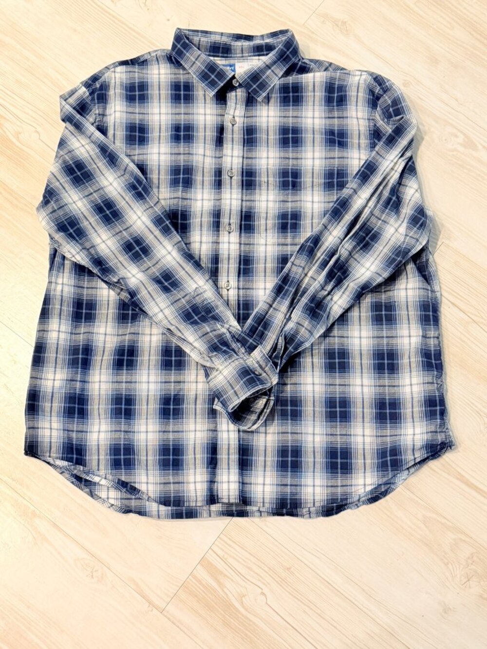 Old Navy Everyday Shirt Regular Fit Built-In Flex Plaid XXL